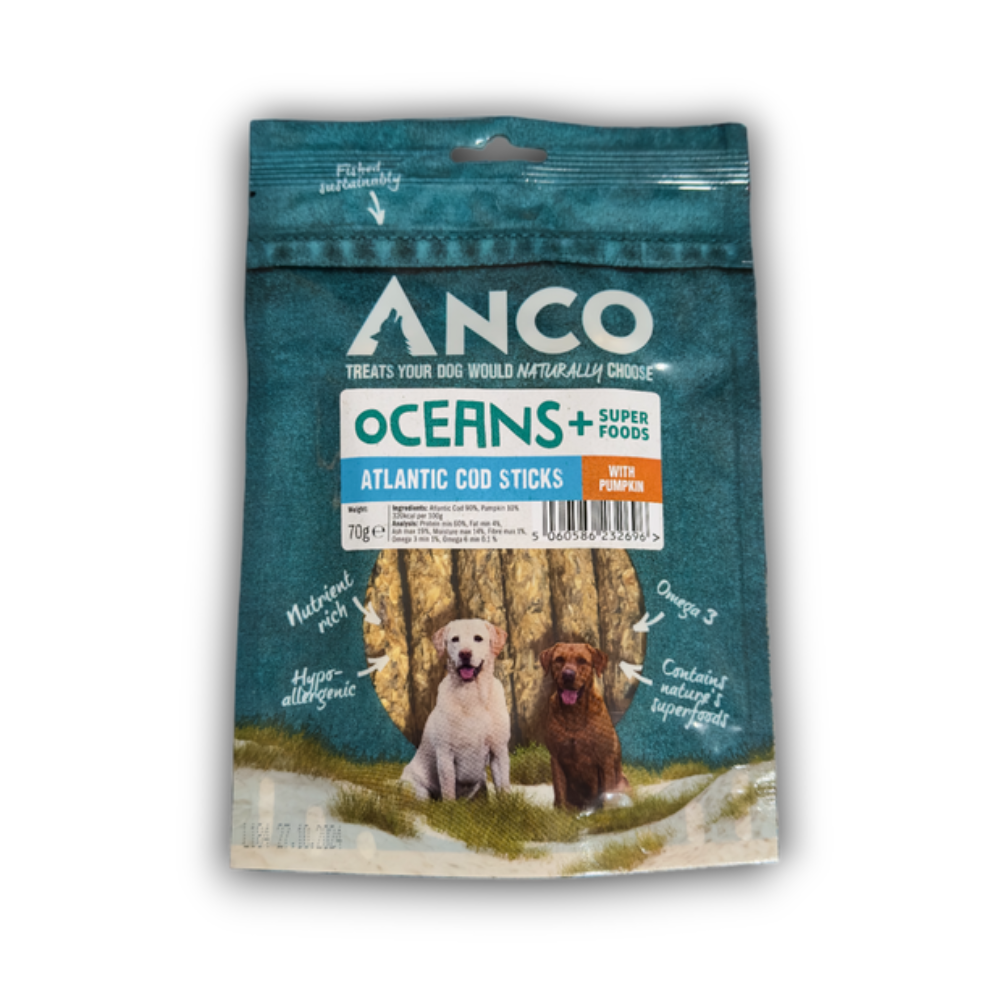 Anco Oceans+ Atlantic Cod Sticks with Pumpkin