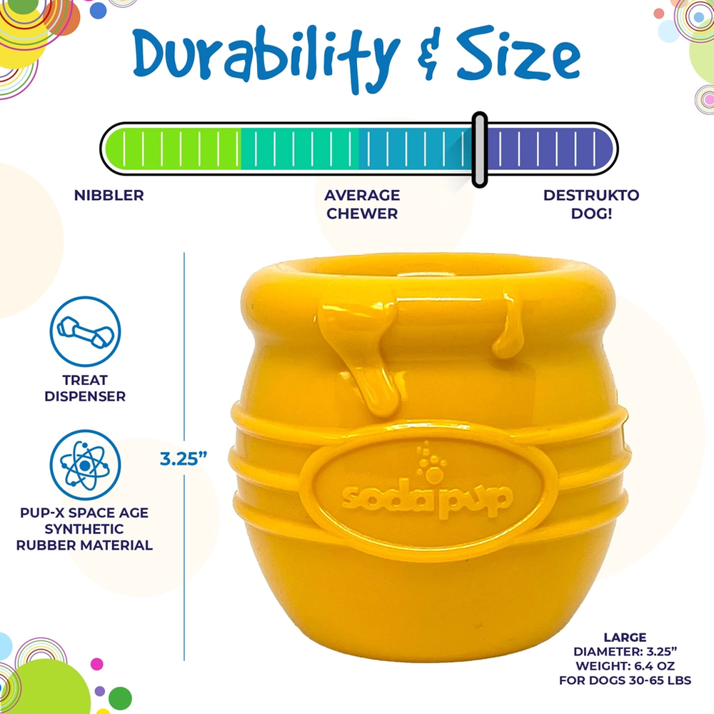 Pup-X Honey Pot Treat Dispenser - SodaPup