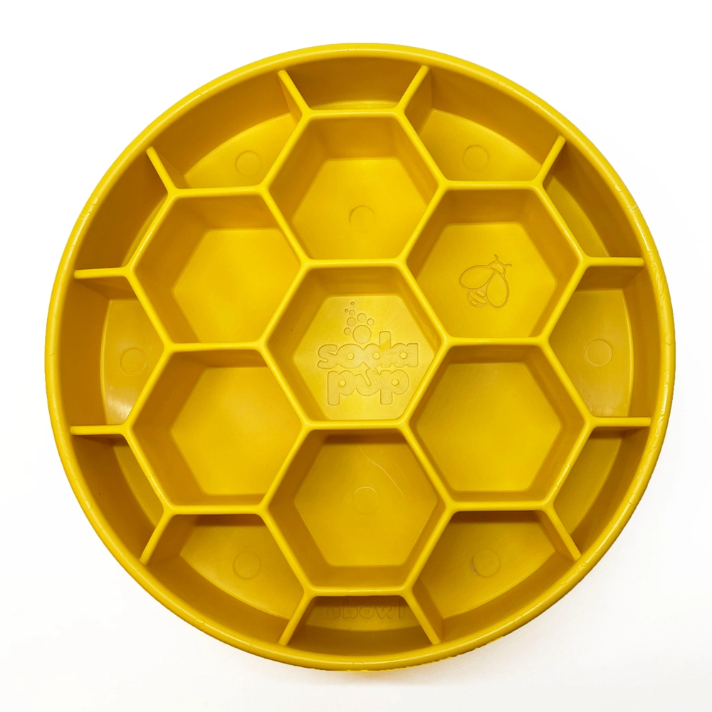 Honeycomb eBowl Enrichment Slow Feeder Bowl - SodaPup