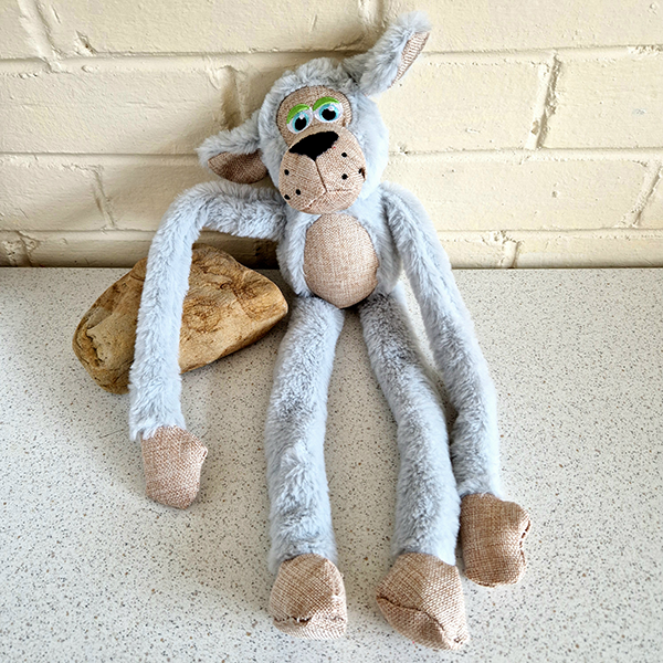 Plush Monkey Dog Toy