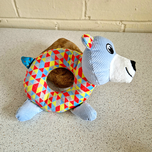 Plush Ring Puppy Toy