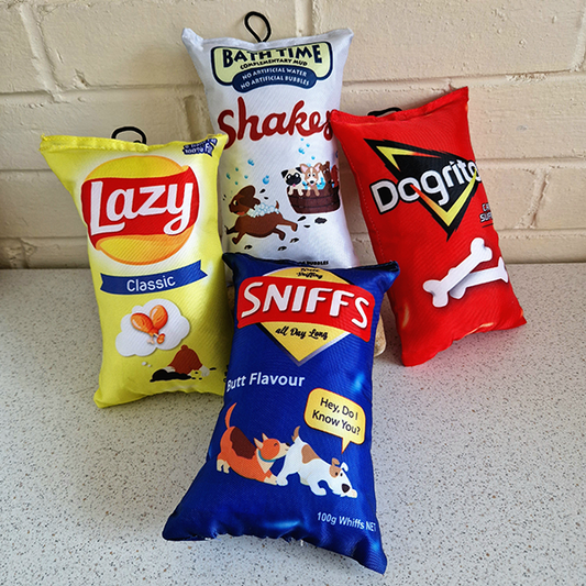 Snack Crinkle Dog Toy