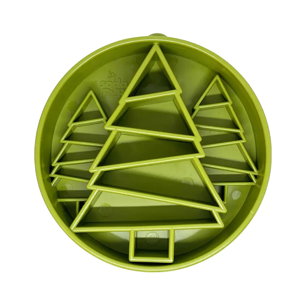 Pine Tree eBowl Enrichment Slow Feeder Bowl - SodaPup