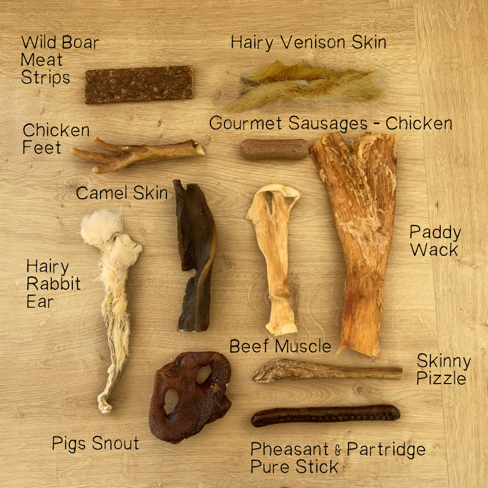 The Happy Dog Box - Medium Dog Natural Chew Box